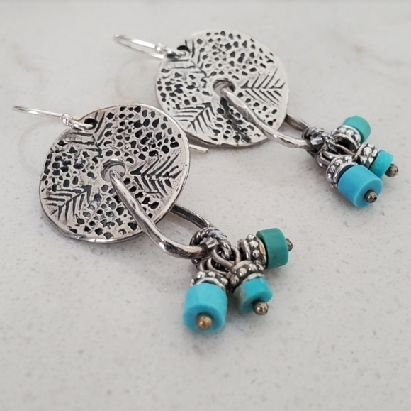 Silpada Jewelry - Rare Silpada "Shake, Rattle & Roll" Sterling Silver Turquoise Earrings W1557